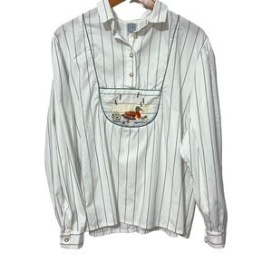 Hammer Schmid Womens Top Duck with Ducklings on Water